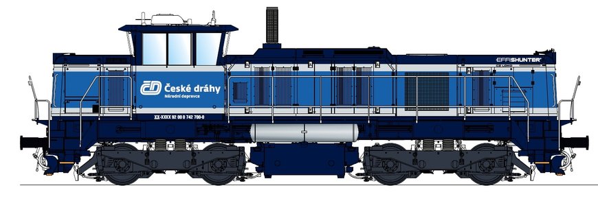 Czech Railways will upgrade all 14 locomotives of the 742 Class. CZ LOKO has won the contract